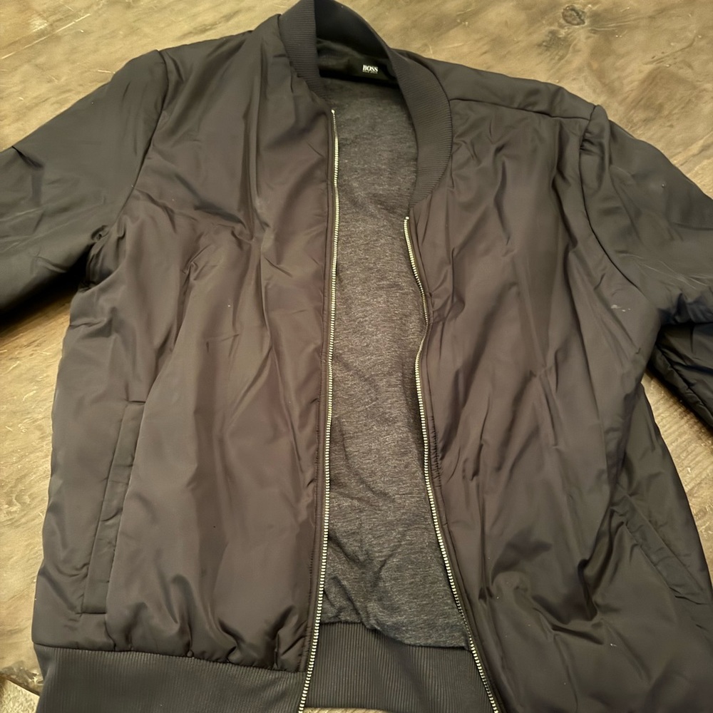 Great Hugo Boss Bomber Jacket Size Large